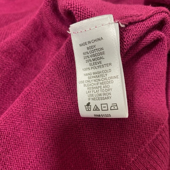 CeCe Women's Red Long-Sleeve Blouse Top Size XL - Picture 7 of 9